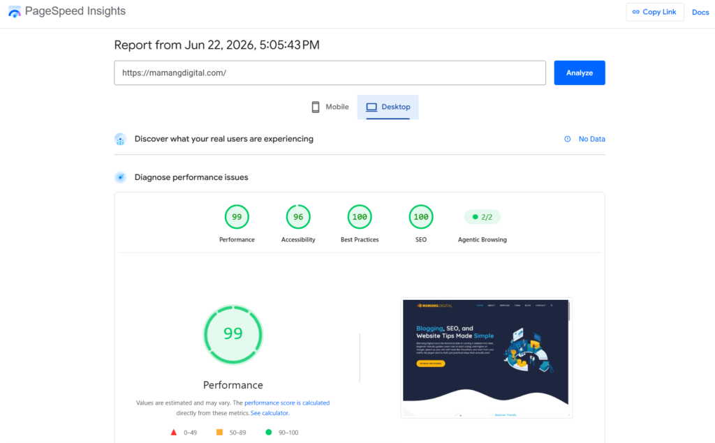Google PageSpeed Insights