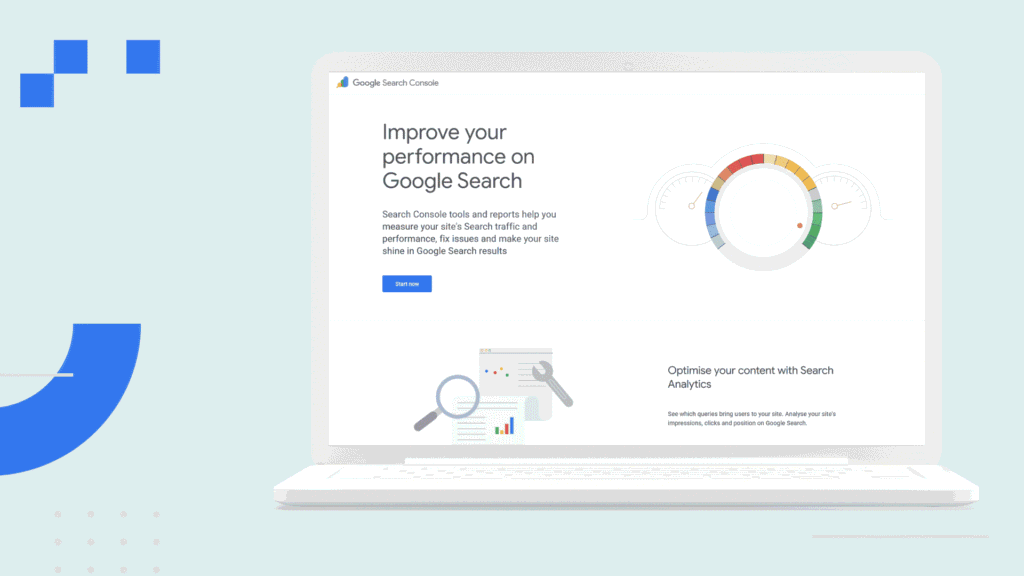 add your website to google search console dashboard property setup