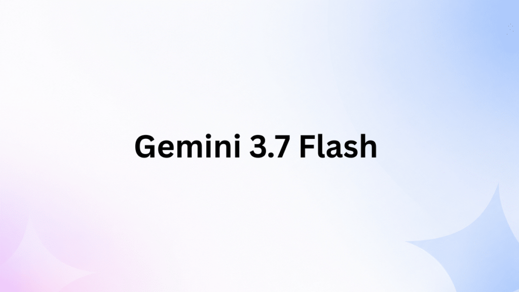Illustration marking the Gemini 3.7 Flash model release
